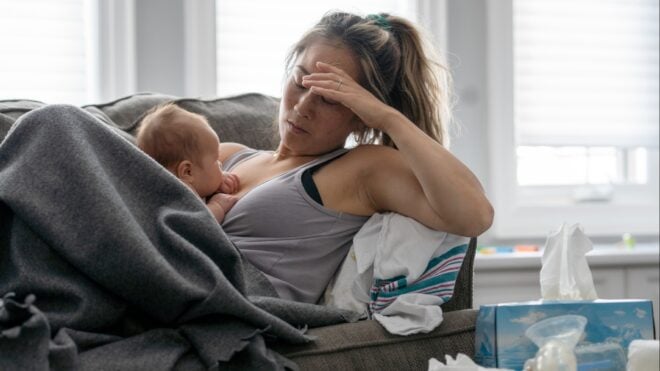 A tired mom
