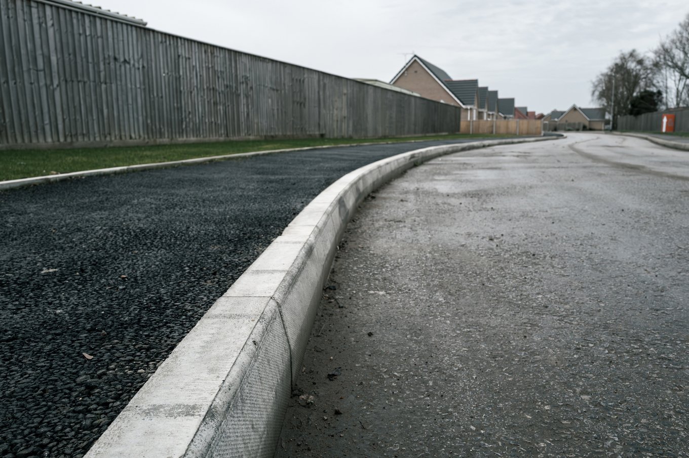 Street with curb