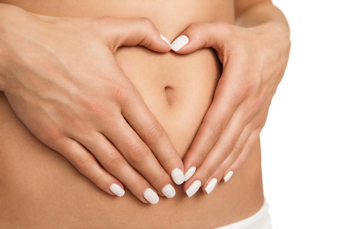 Heart hands on belly