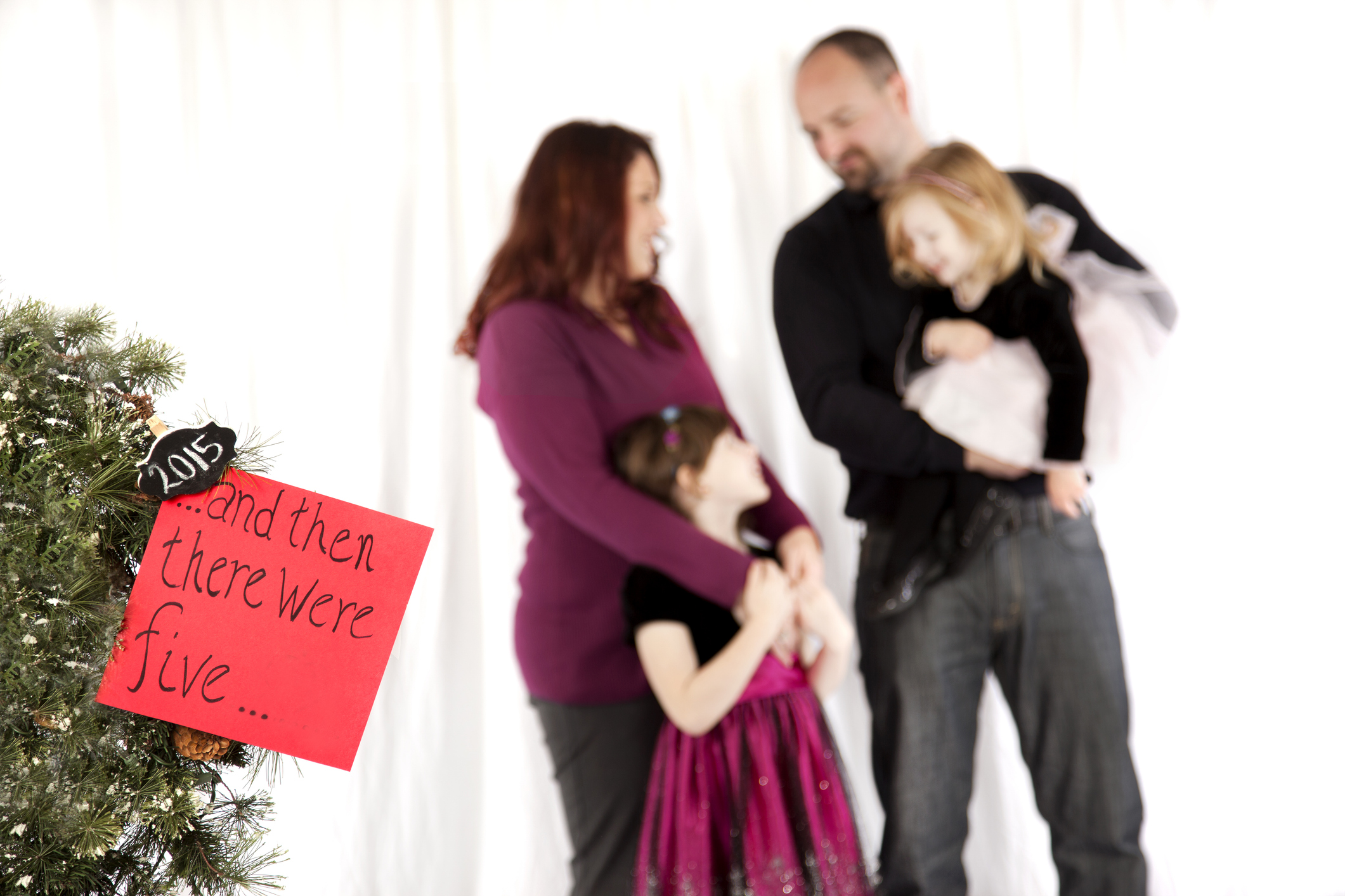 A family of four announces that they are expanding to five.