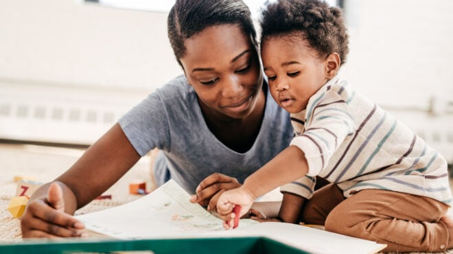 toddler reading same book over and over