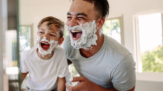 A dad and his son