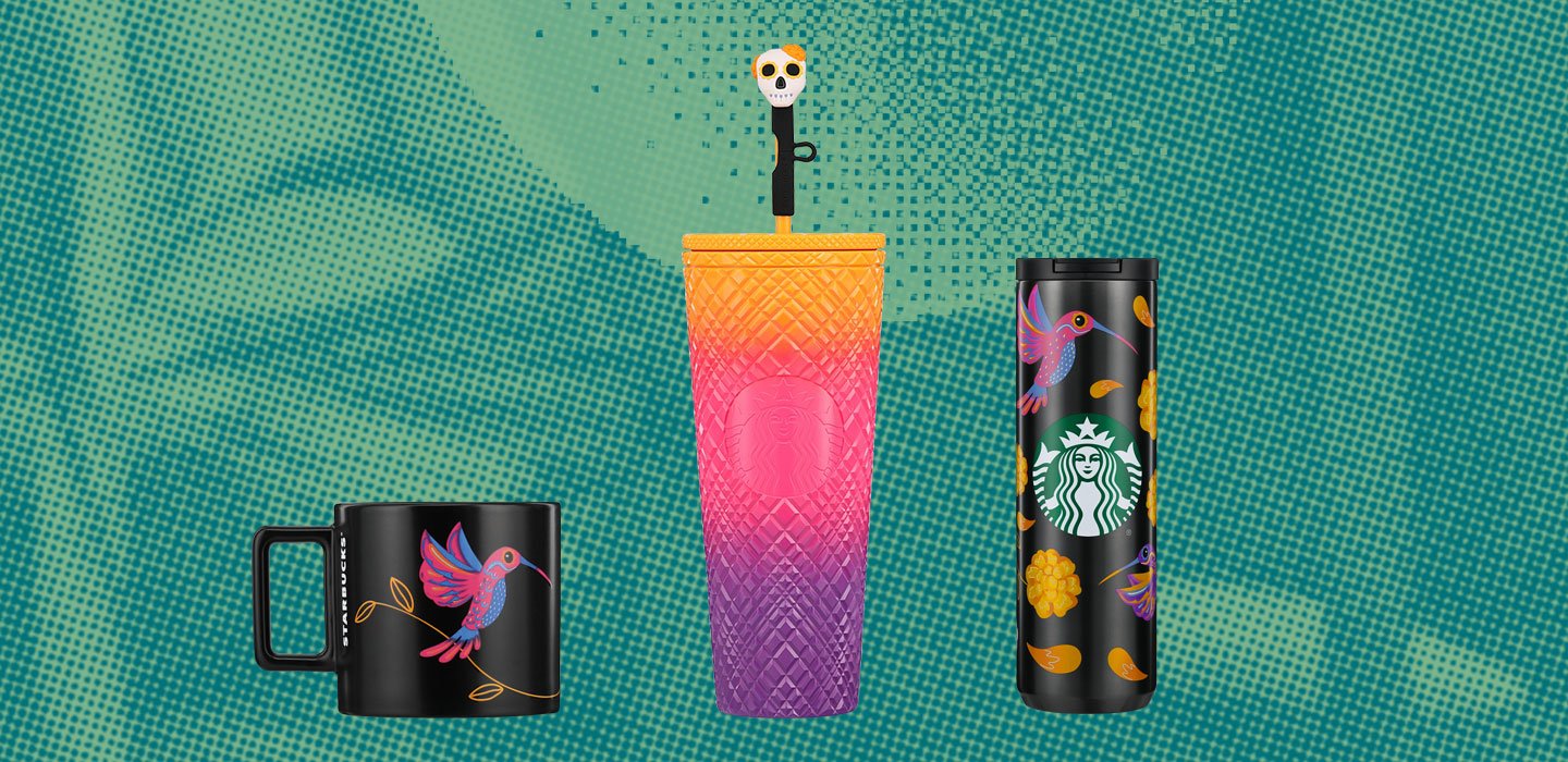 Starbucks Día de Muertos drinkware